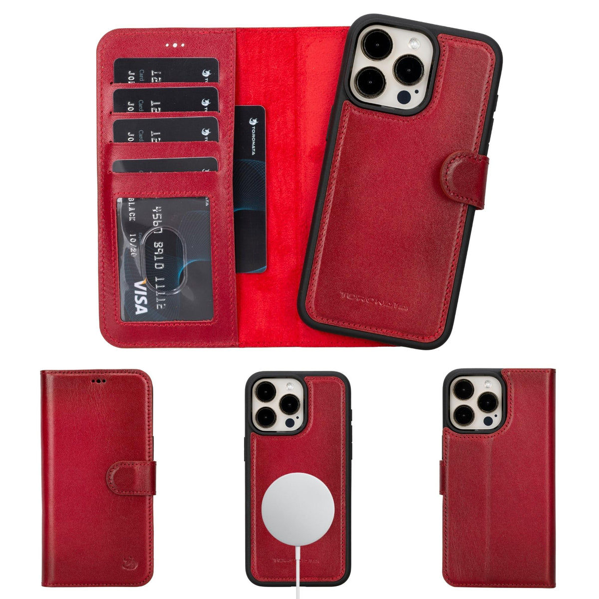 Casper iPhone 14 Series Detachable Leather Wallet Case-16