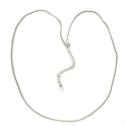 8X113 - Silver Brass Chain with No Stone-0