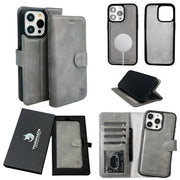 Vegas Premium Leather iPhone 15 Pro Max Wallet Case with MagSafe | Detachable RFID Blocking Luxury Wallet-10