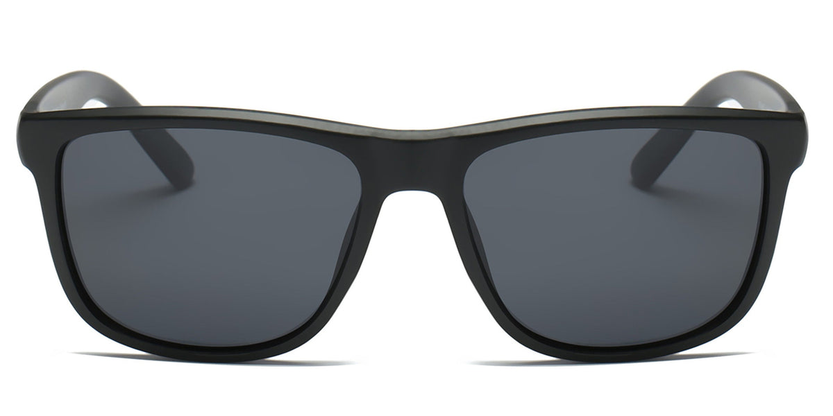 Kyler - Square Retro Flat Top Polarized Sunglasses-1