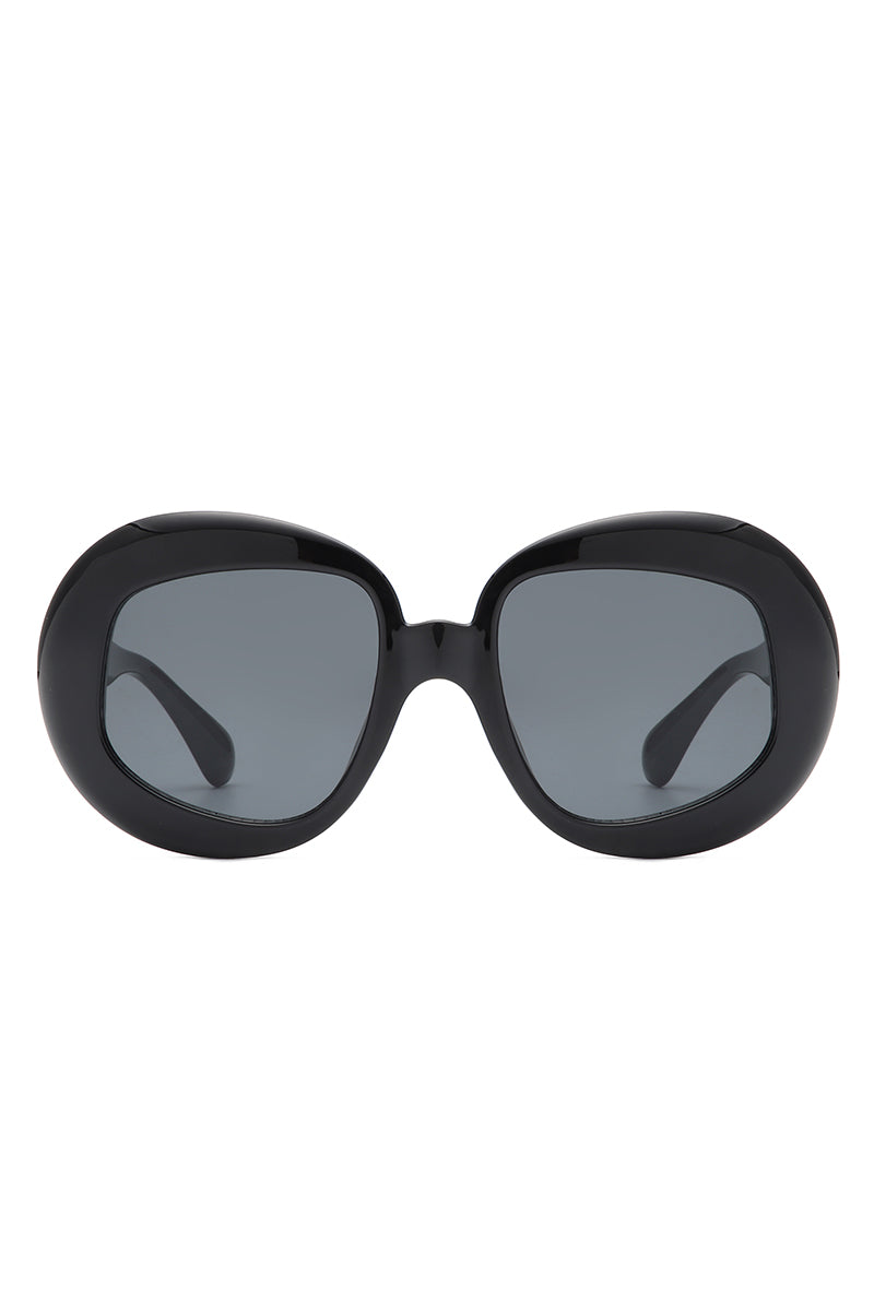 Maven - Oversized Geometric Oval Round Fashion Women's Sunglasses-1