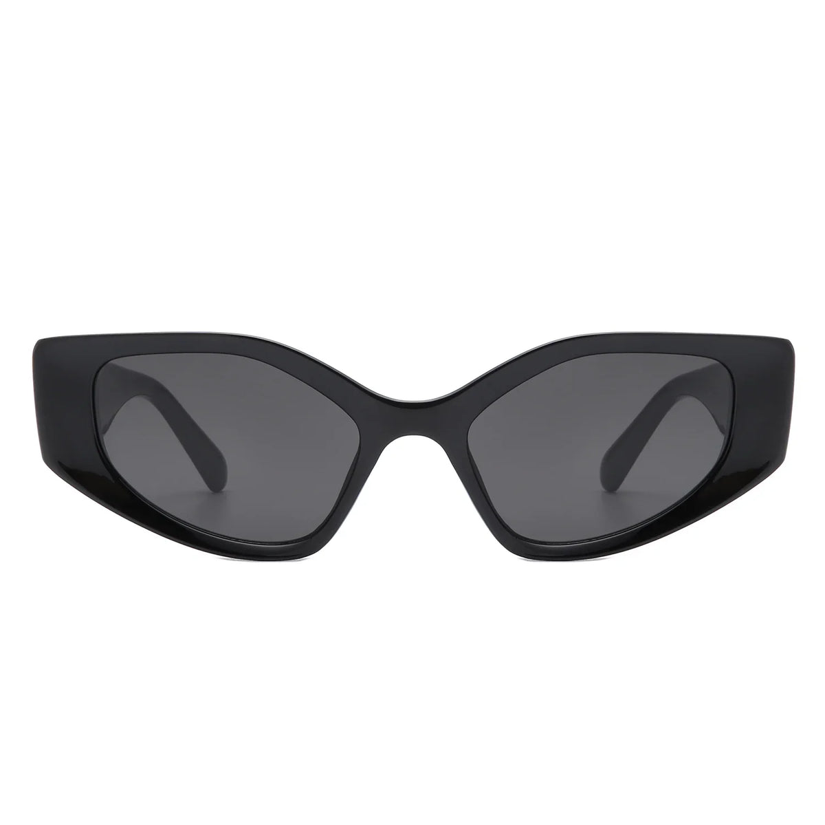 Sparkle - Geometric Rectangle Retro Cat Eye Women's Fashion Sunglasses-1