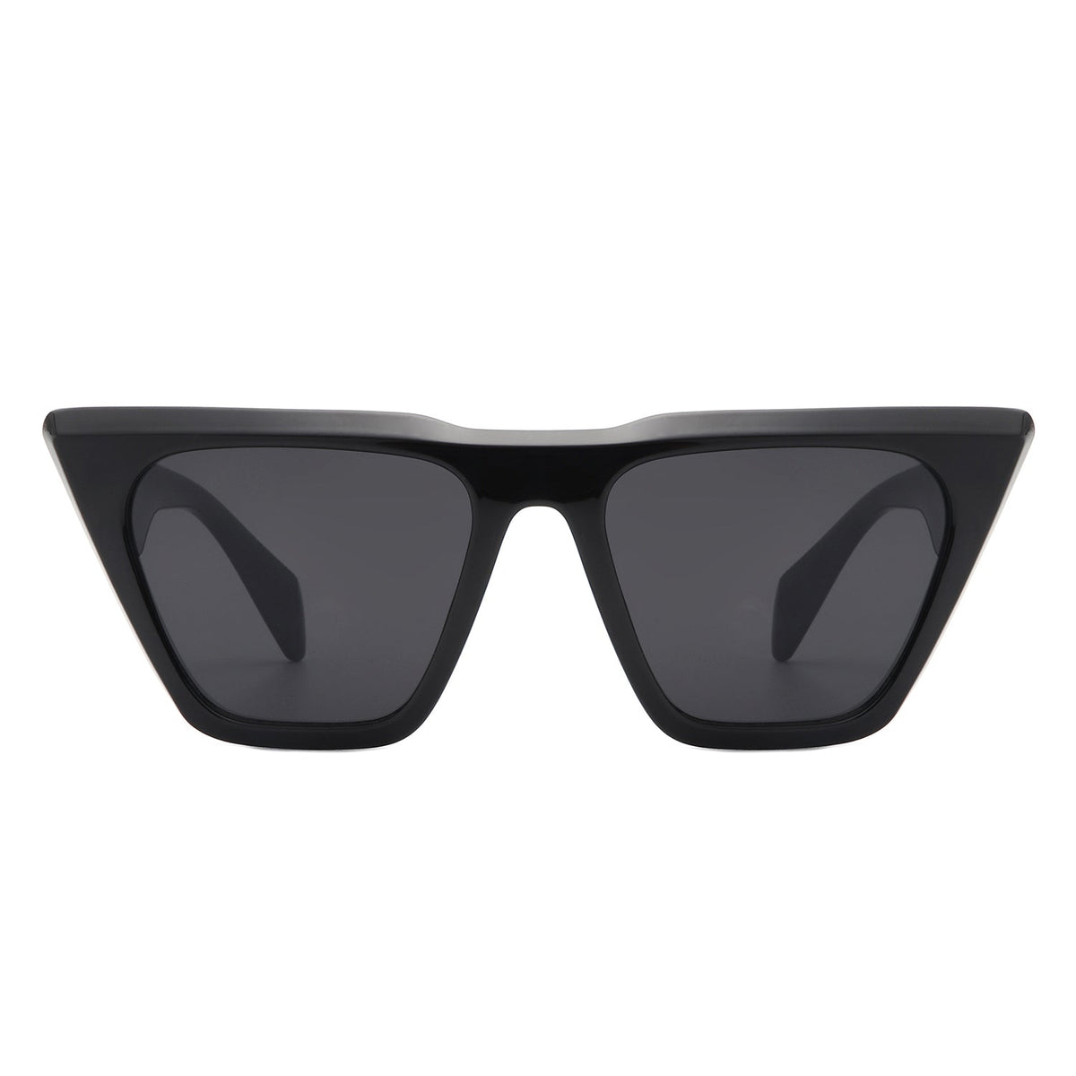 Lyra - Retro Cat Eye Flat Top Square Fashion Sunglasses-3
