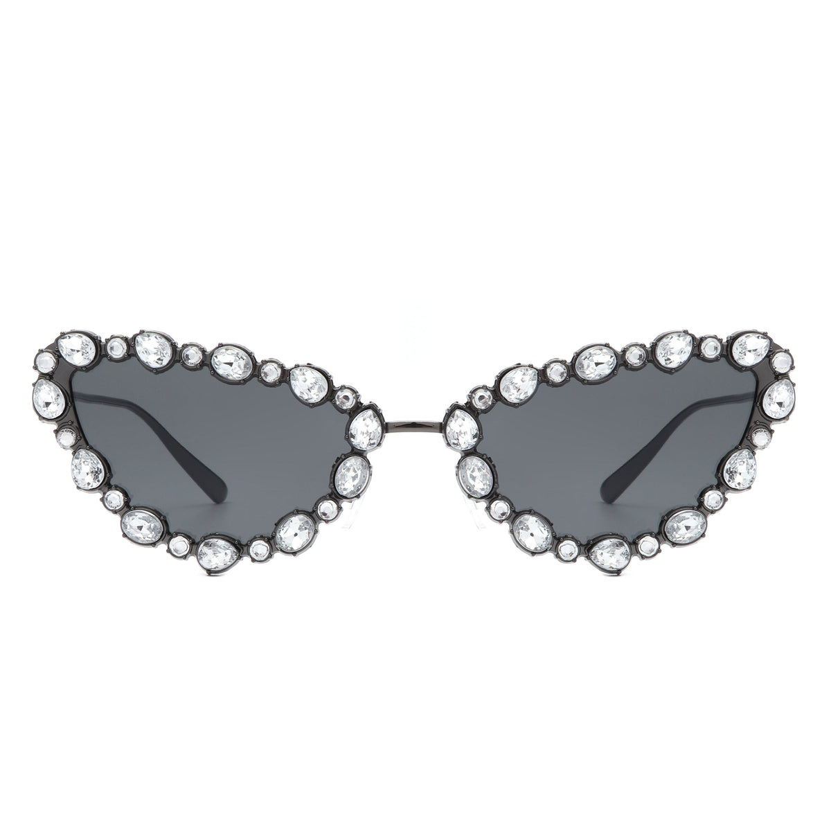 Elevate - Luxury Rhinestone Cat Eye Sunglasses-1