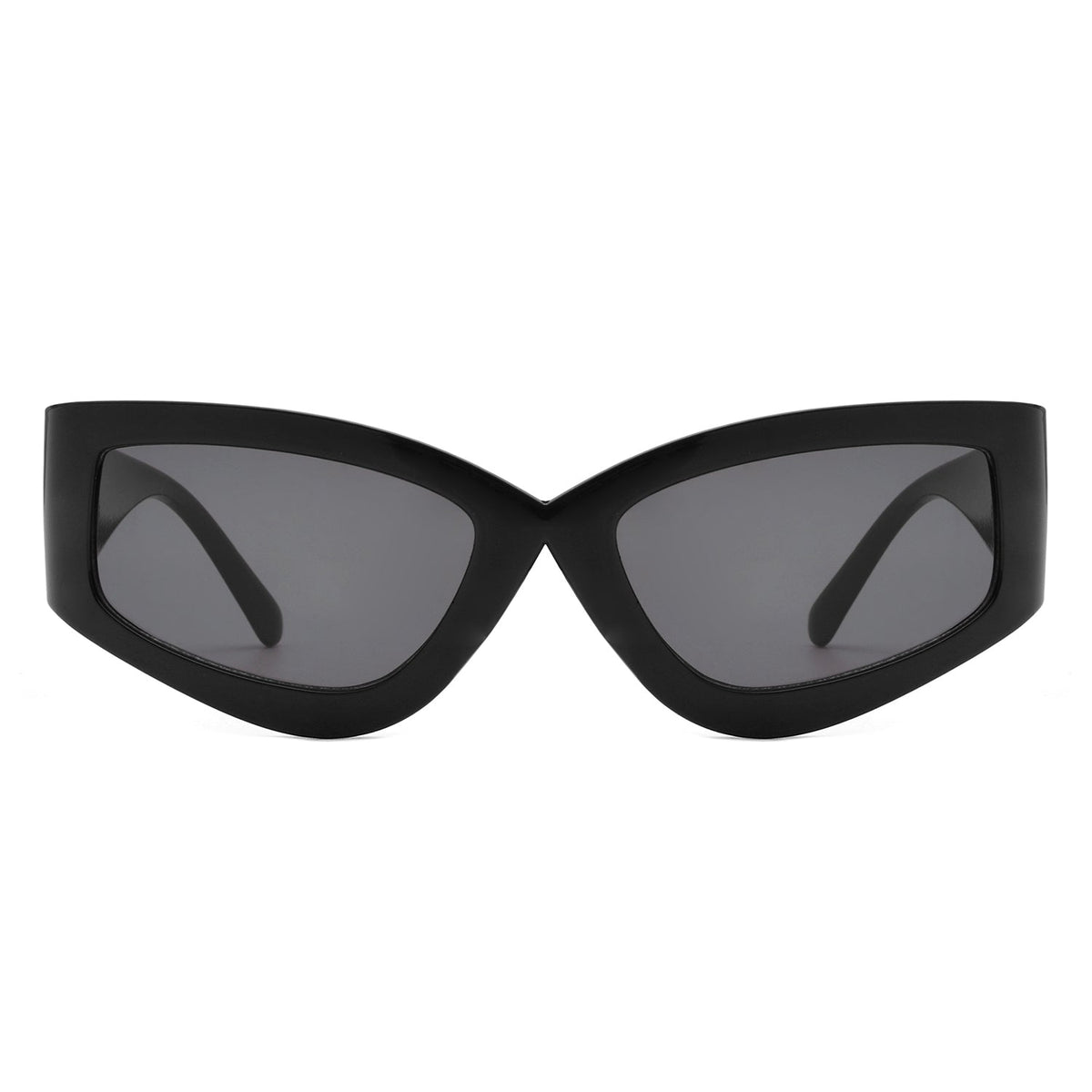 Eonix - Rectangle Geometric Tinted Chunky Square Sunglasses-3