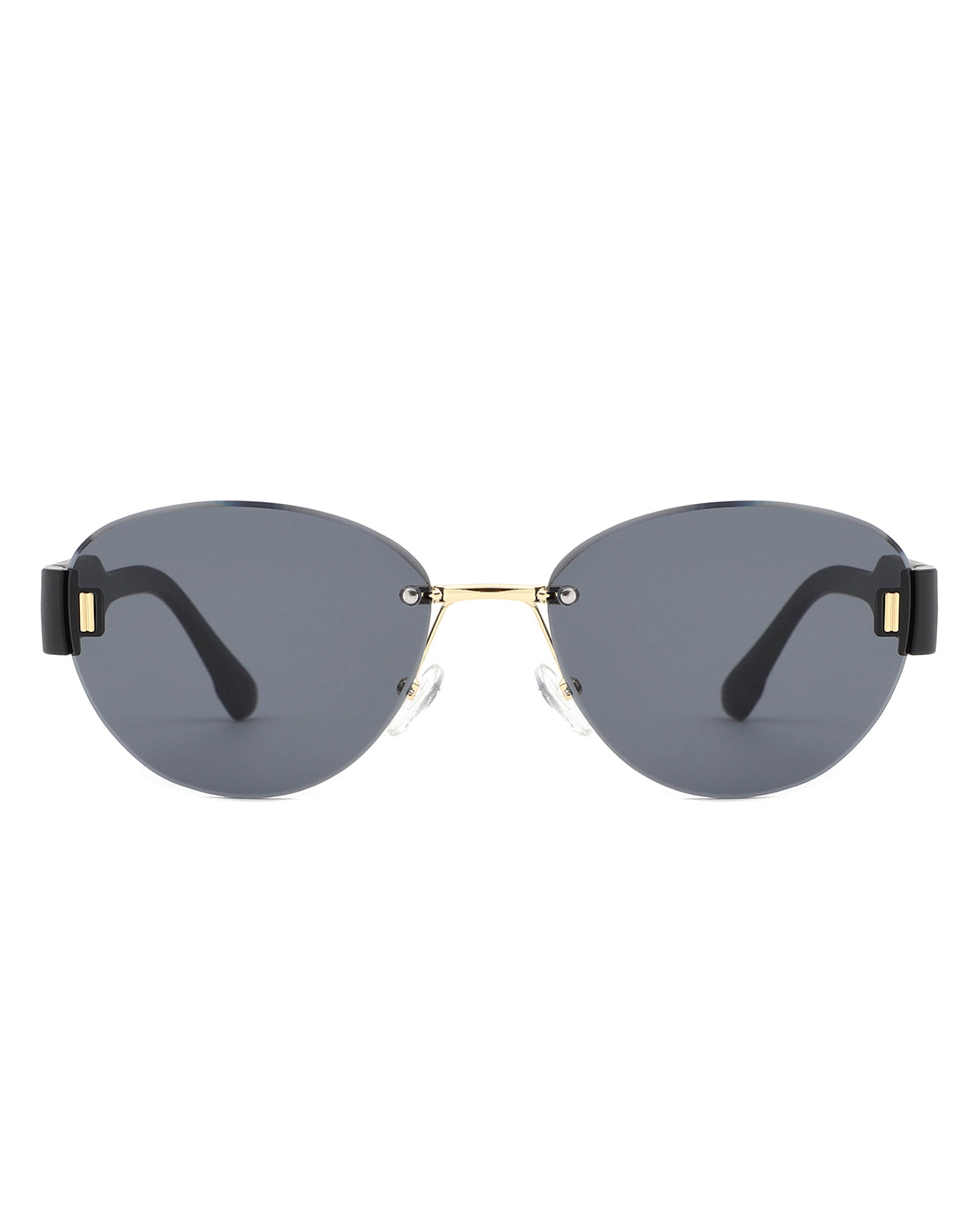 Dastriana - Round Chic Tinted Oval Frame Women's Sunglasses-1