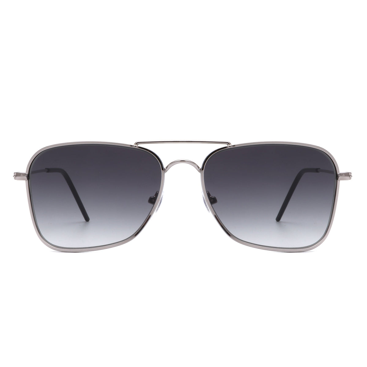 Whirl - Geometric Square Brow-Bar Fashion Sunglasses-1