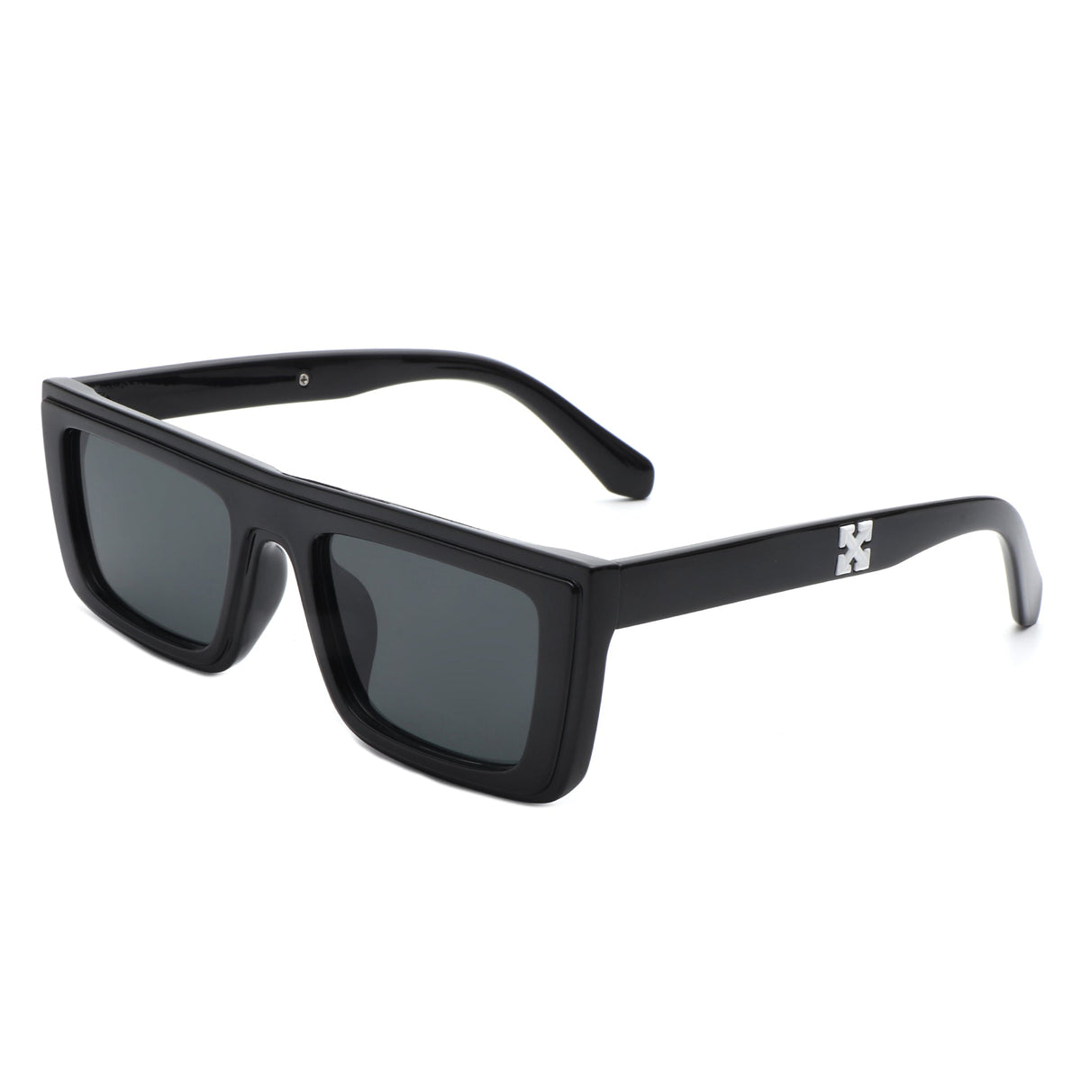 Tybalt - Retro Rectangle Square Flat Top Sunglasses-0