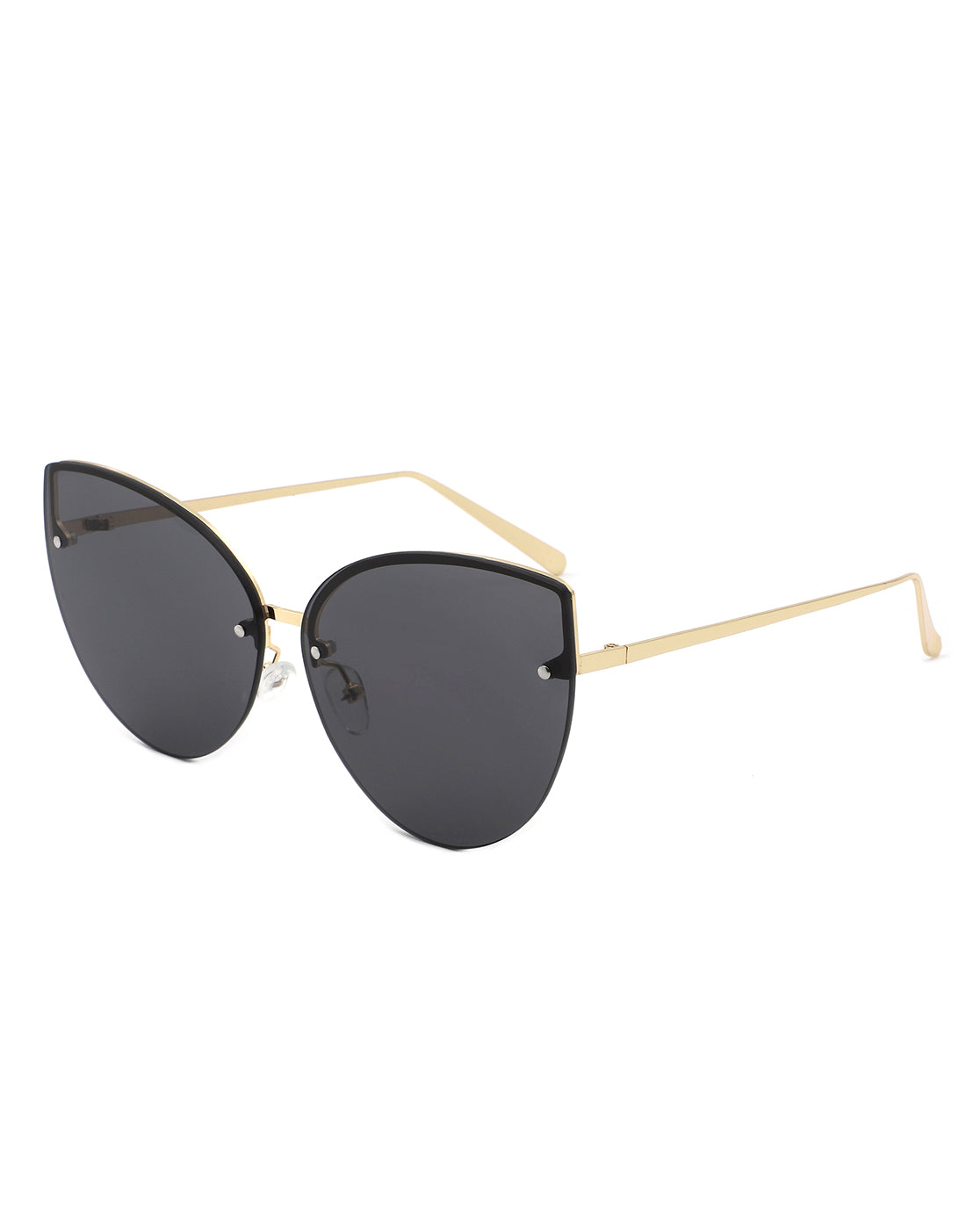 Lyndis - Cramilo Chic Cat Eye Rimless Women's Fashion Sunglasses-1