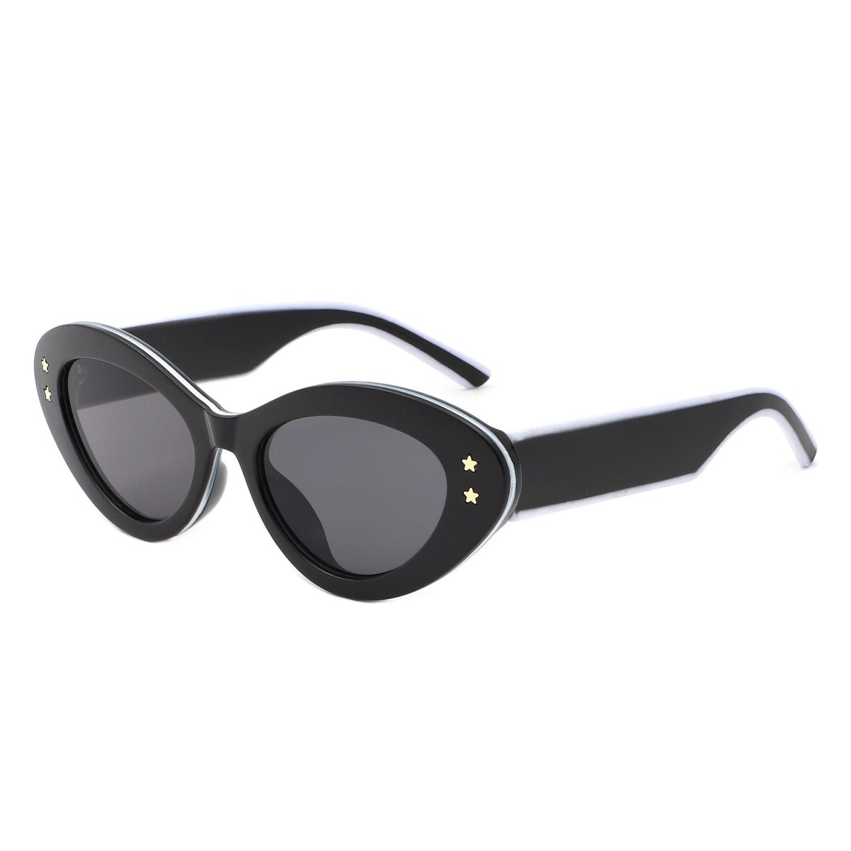 Elandor - Cat Eye Oval Star Designed Sunglasses-2