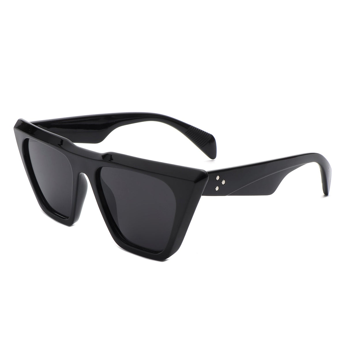 Lyra - Retro Cat Eye Flat Top Square Fashion Sunglasses-2