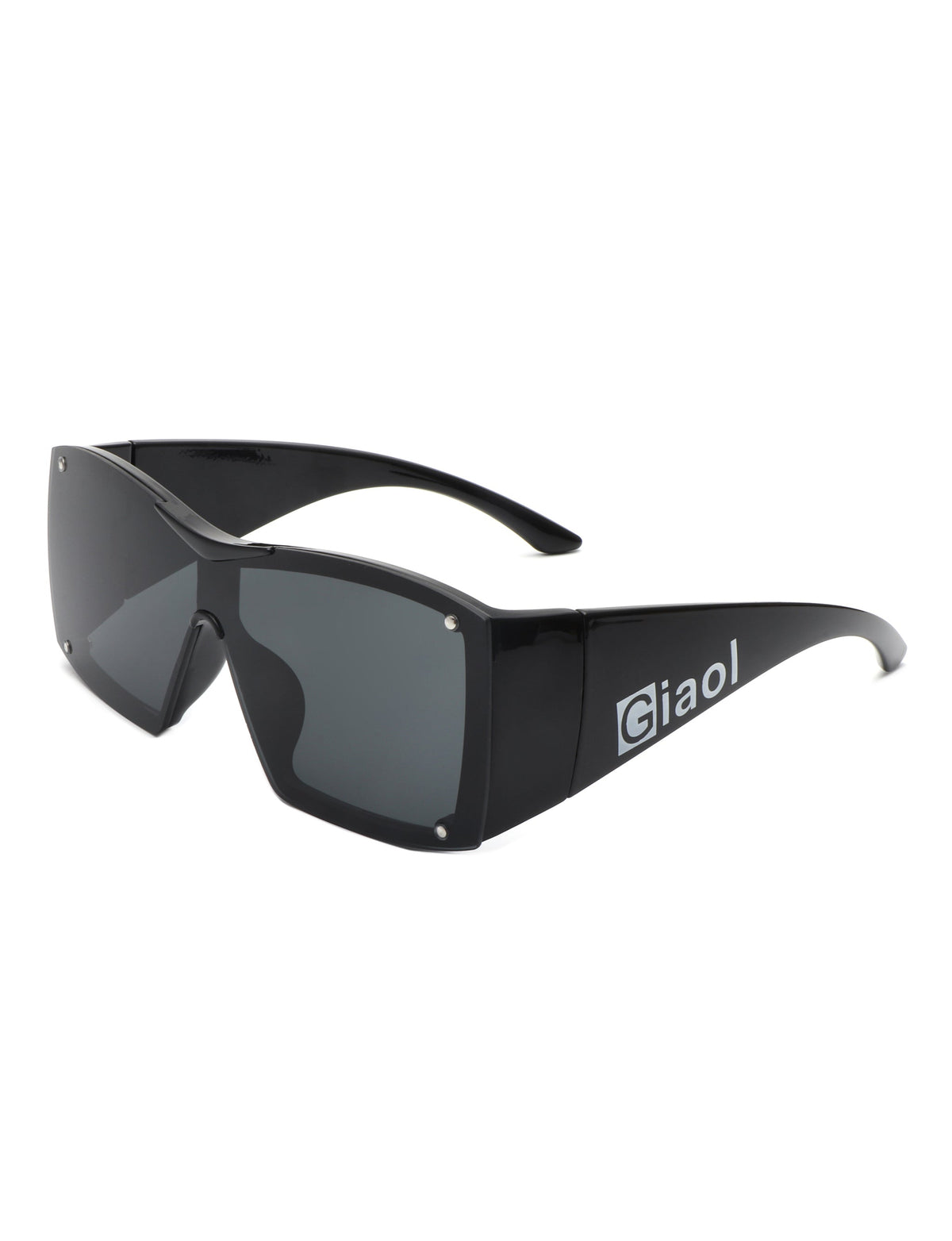 Fizz - Oversized Thick Frame Wrap-Around Women's Square Sunglasses-2