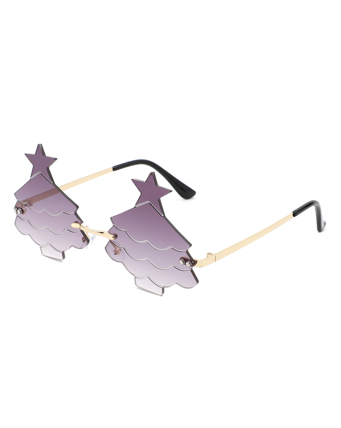 Nyxara - Novelty Christmas Tree Tinted Sunglasses-1