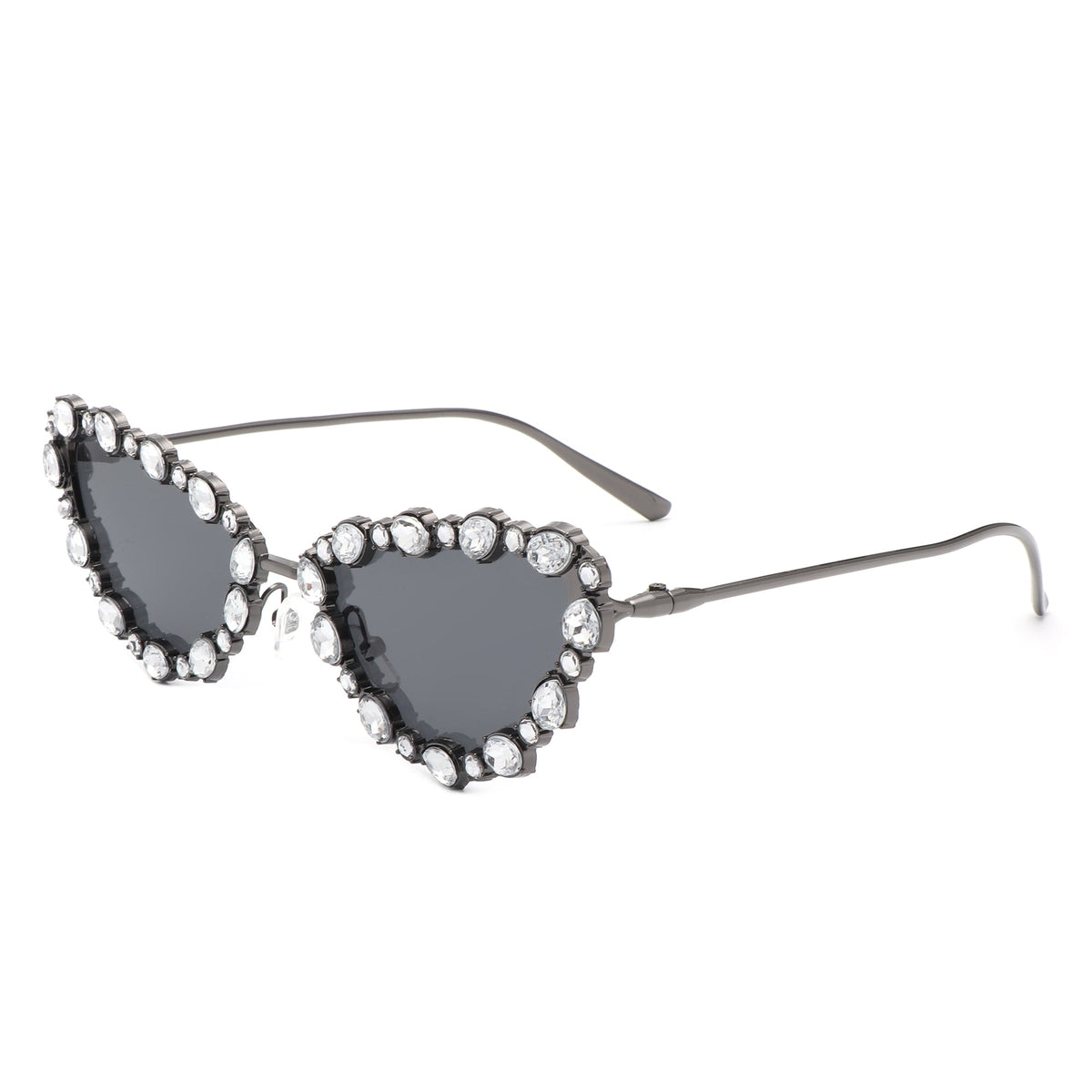 Elevate - Luxury Rhinestone Cat Eye Sunglasses-2