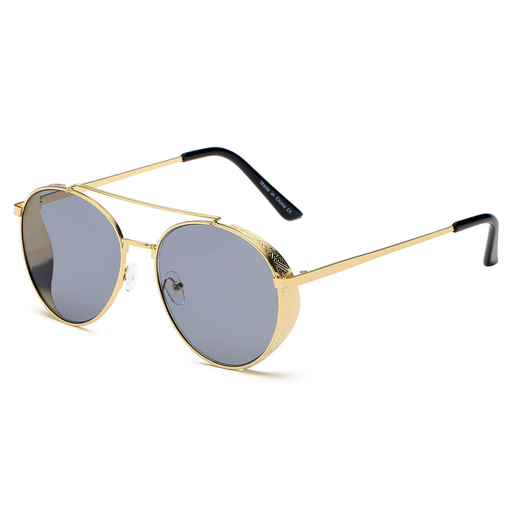 LAREDO - Modern Aviator Brow Bar Aviator Fashion Sunglasses-0