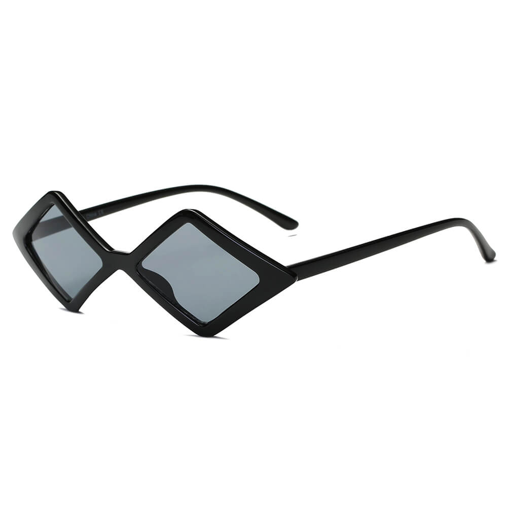 ARVADA | Women Modern Fashion Geometric Diamond Shape Sunglasses-0