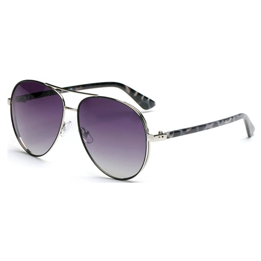 Kearny - Classic Flat Top Brow Bar Aviator Fashion Sunglasses-0