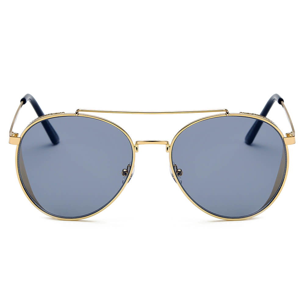 LAREDO - Modern Aviator Brow Bar Aviator Fashion Sunglasses-1
