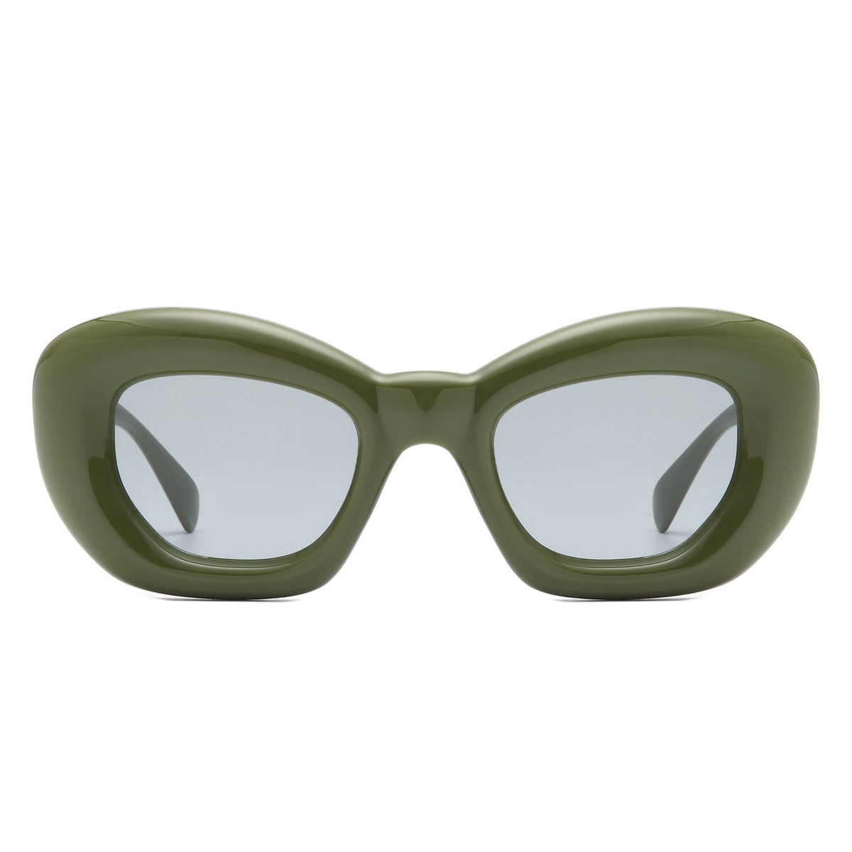 Uplos - Square Thick Frame Women Fashion Cat Eye Sunglasses-1