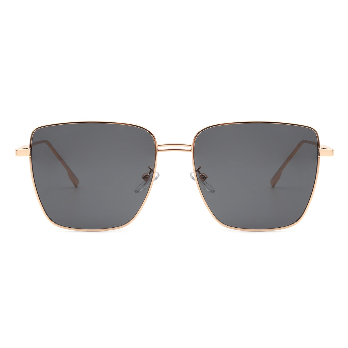 Eskuitan | Women Square Metal Oversize Fashion Sunglasses-1