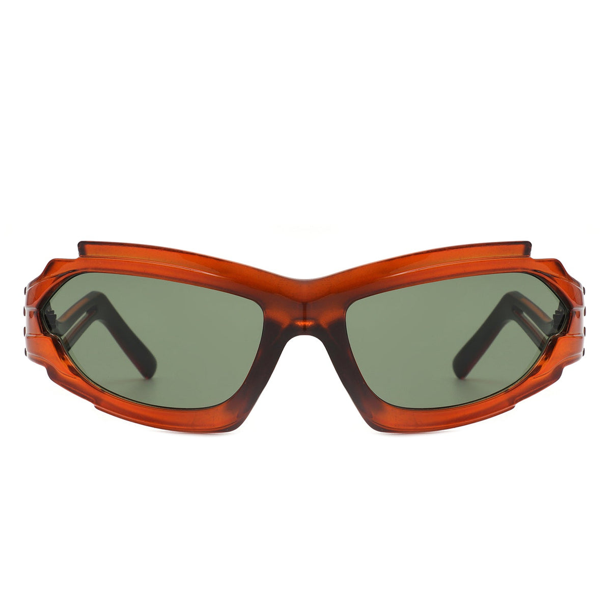 Moonhaze - Futuristic Rectangle Sport Wrap Around Sunglasses-1