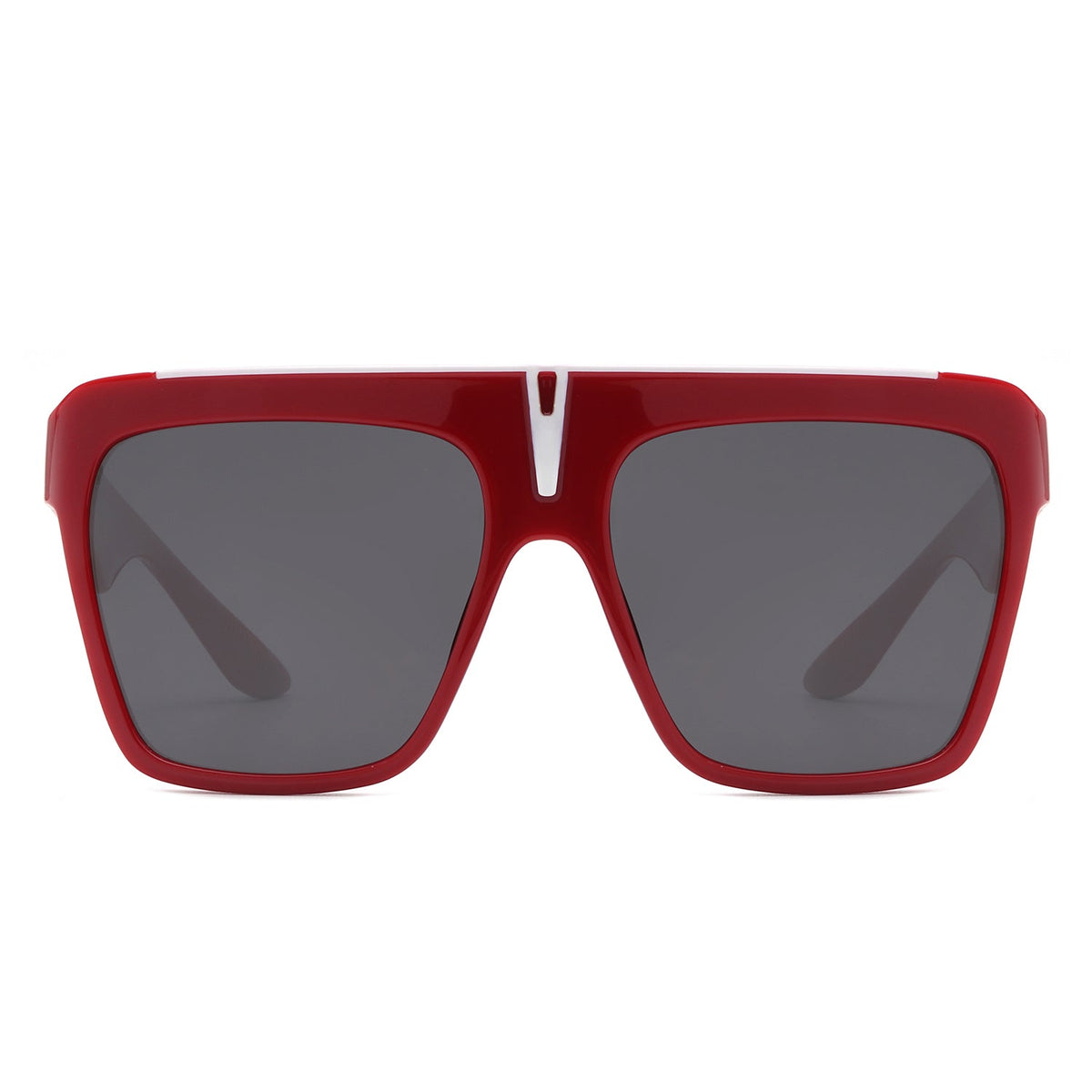 Kallias - Oversize Square Flat Top Large Fashion Women Sunglasses-1