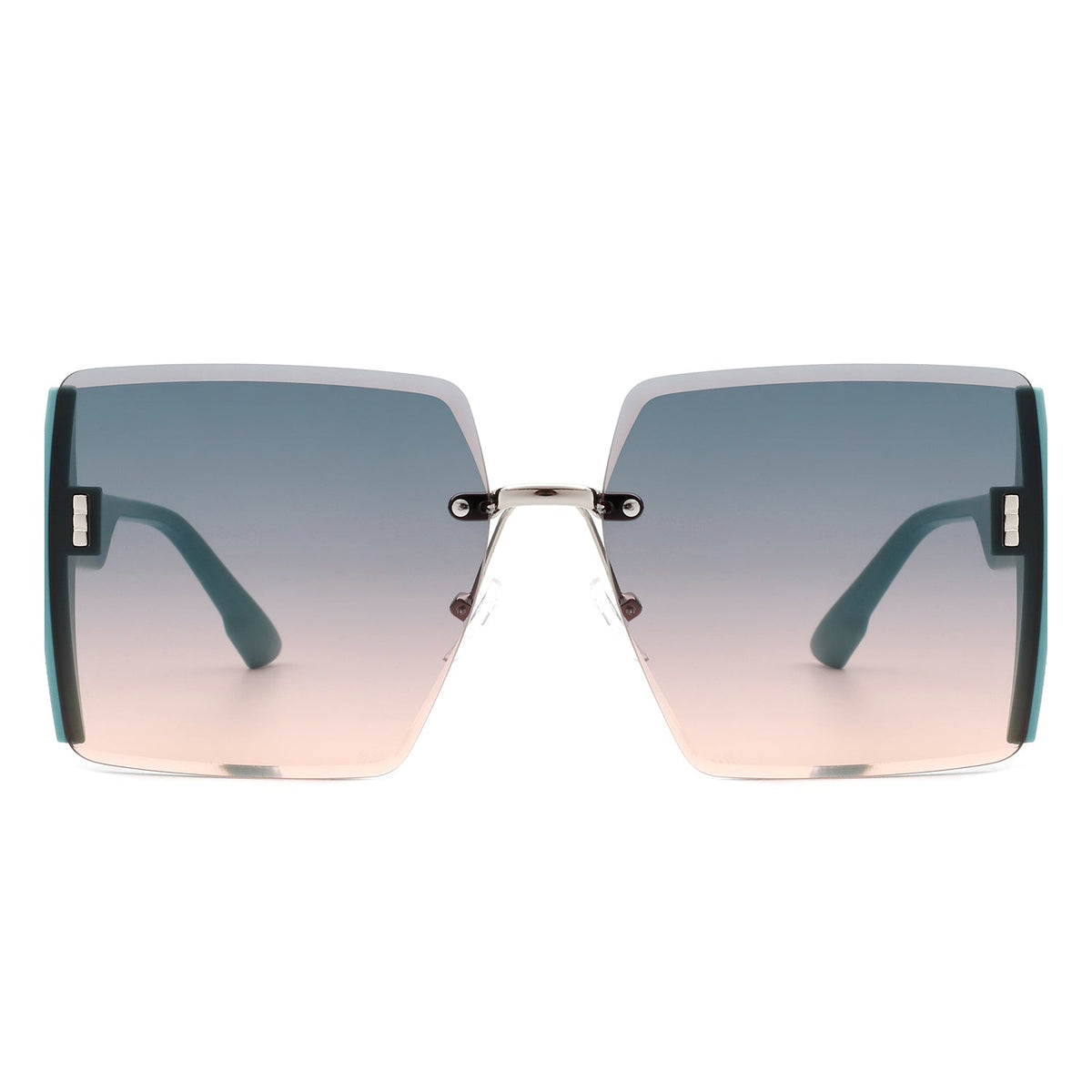 Phoenixy - Square Oversize Half Frame Fashion Women Sunglasses-1