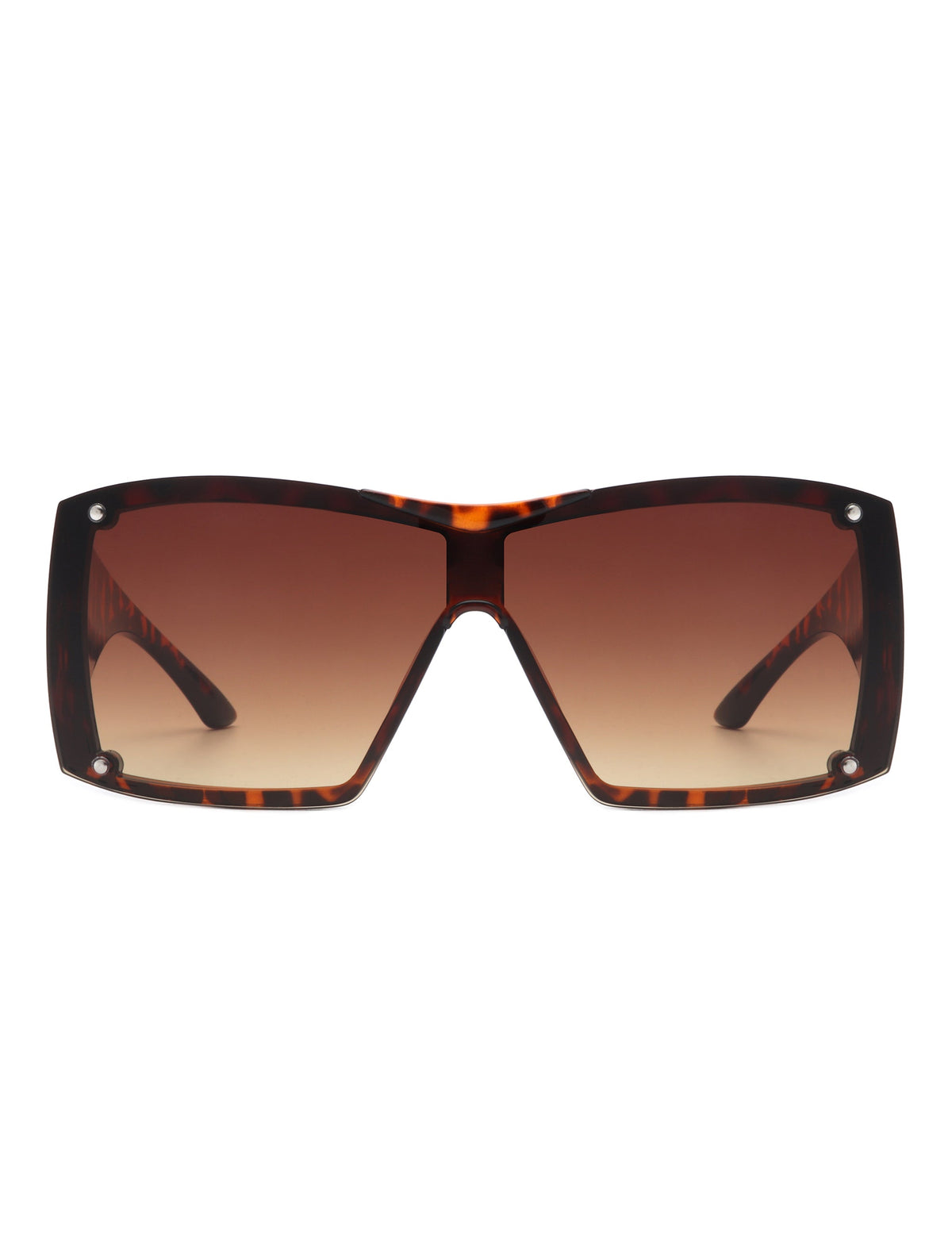 Fizz - Oversized Thick Frame Wrap-Around Women's Square Sunglasses-3