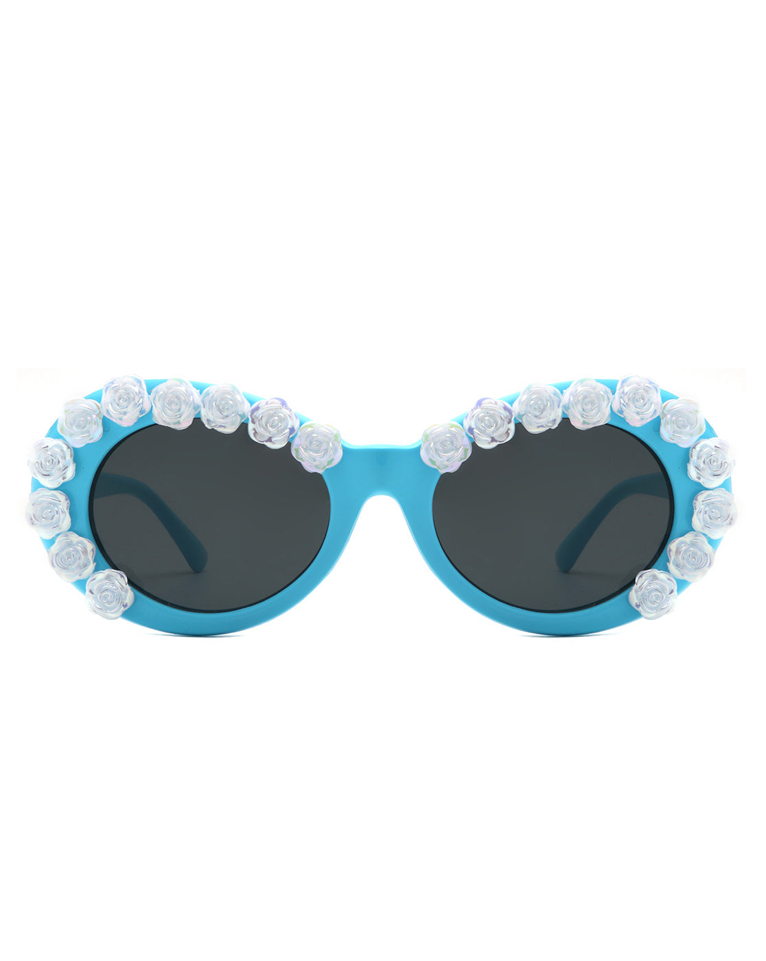 Vystra - Oval Flower Round Fashion Women's Sunglasses-3