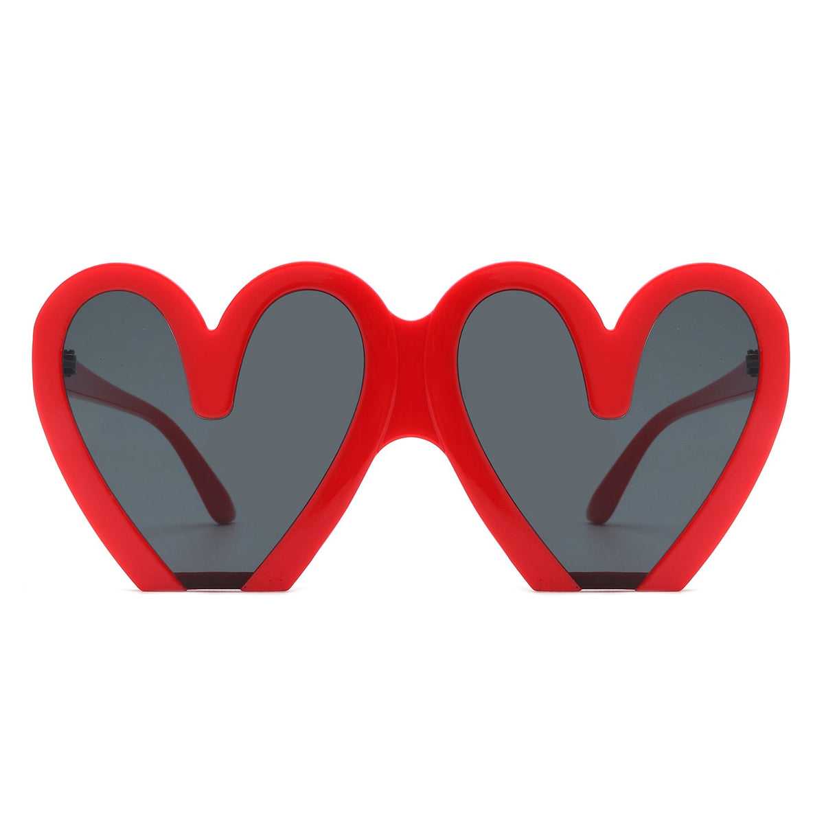 Skylette - Heart Shaped Oversized Party Fashion Sunglasses-1