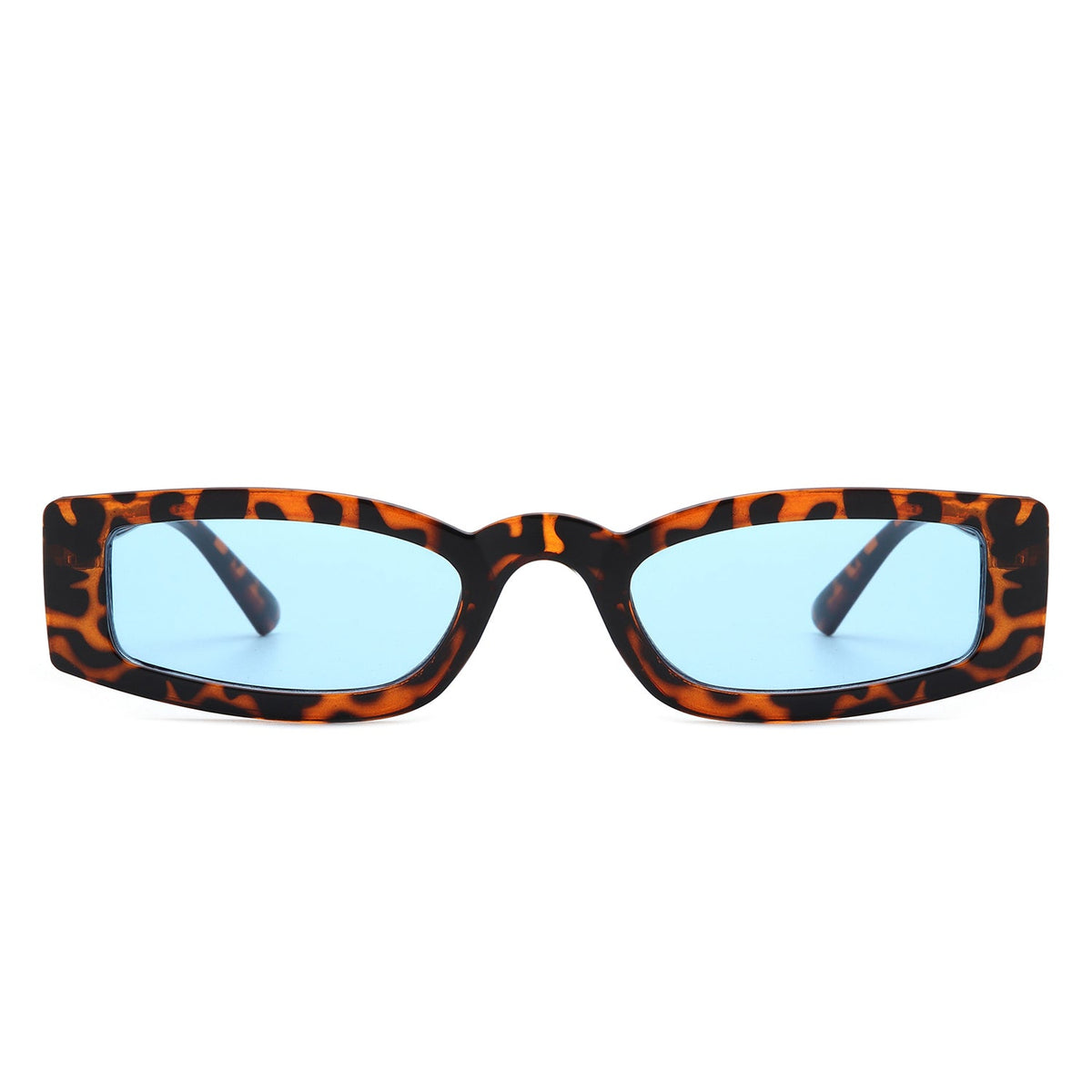 Starzest - Retro Rectangle Slim Tinted Square Narrow Sunglasses-1