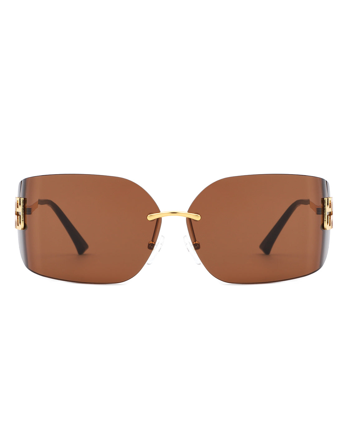 Bobresh - Rectangle Chic Wrap Square Frame Sunglasses-3