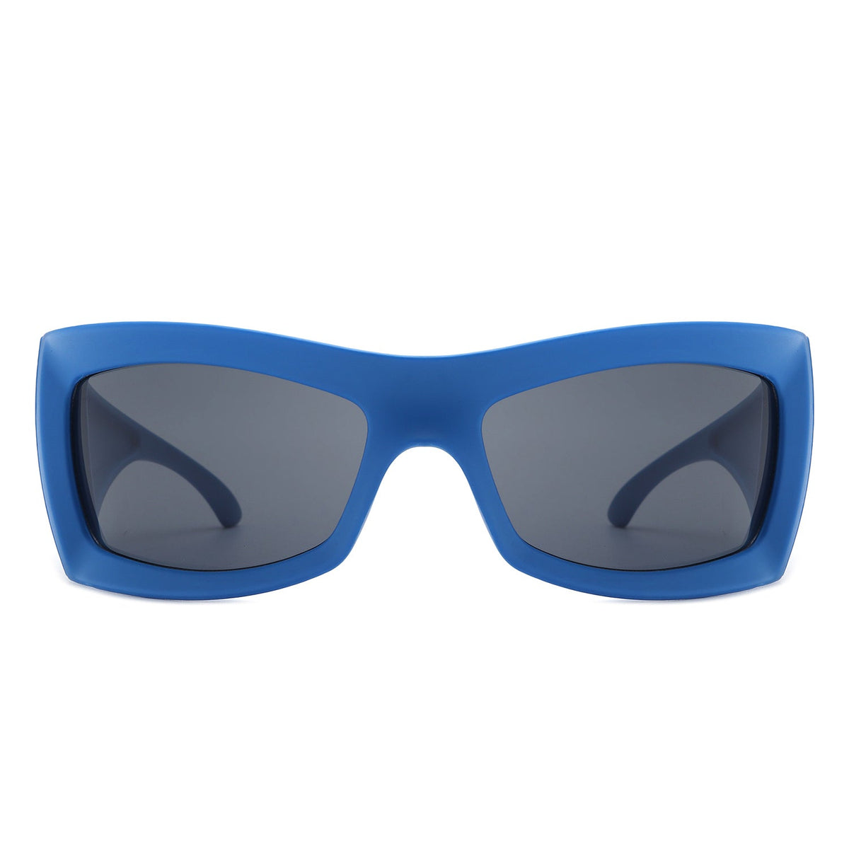 Skytalon - Retro Square Chunky Wrap Around Sunglasses-1