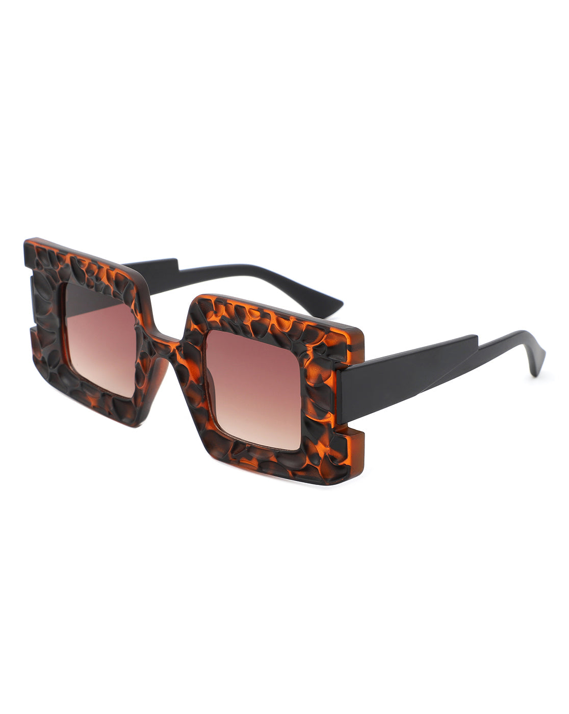 Pledge - Modern Chunky Geometric Square Fashion Sunglasses-0