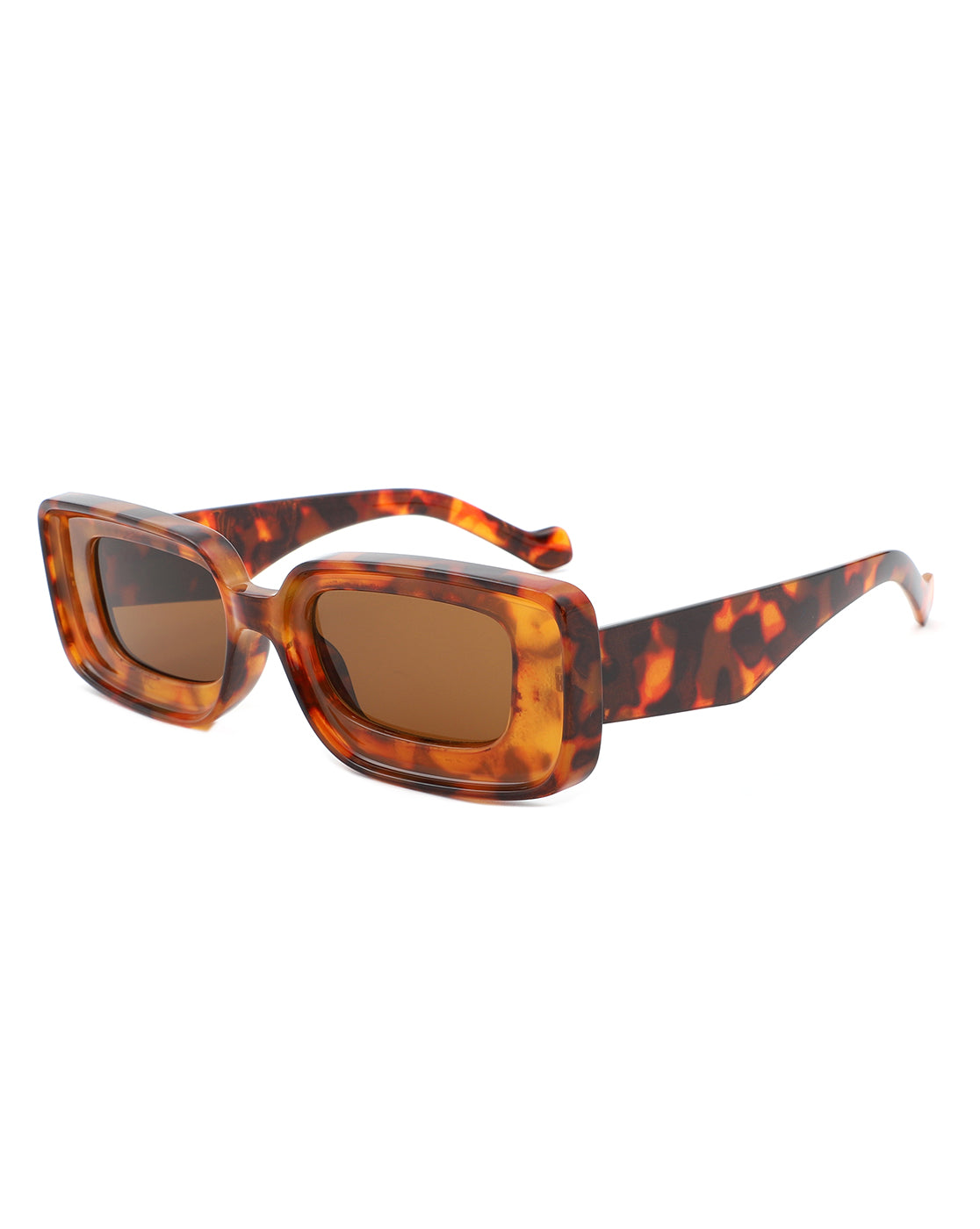 Kastieland - Chunky Narrow Rectangle Fashion Sunglasses for Women-0