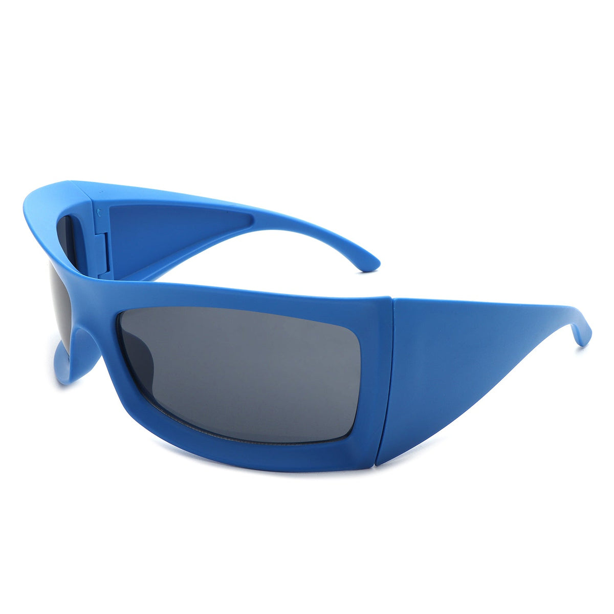 Skytalon - Retro Square Chunky Wrap Around Sunglasses-0