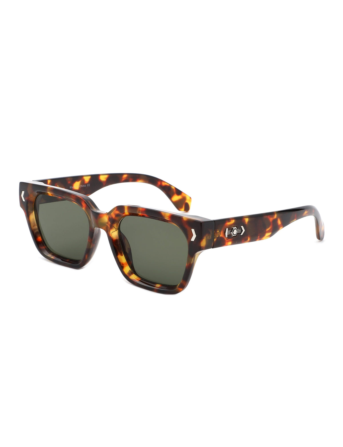 Rutrary - Retro Thick Frame Fashion Square Sunglasses-0