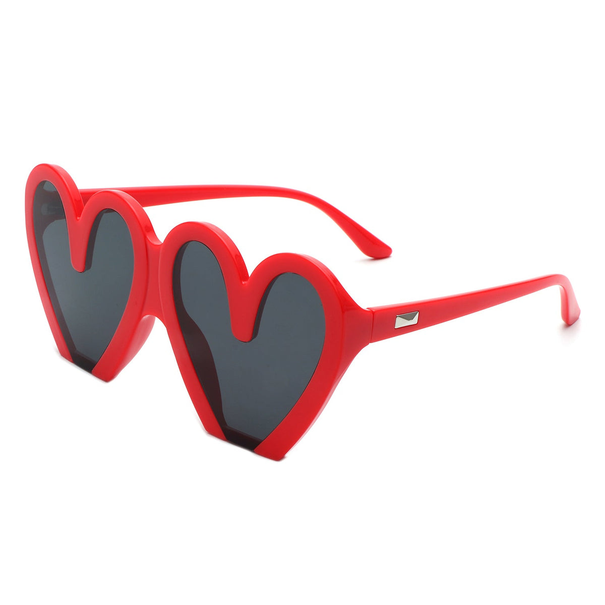 Skylette - Heart Shaped Oversized Party Fashion Sunglasses-0