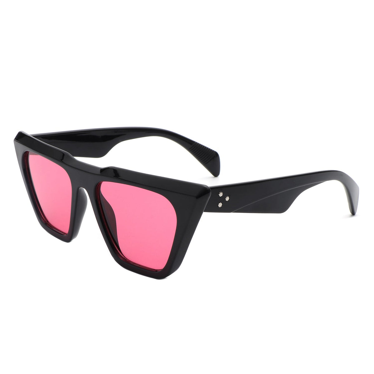 Lyra - Retro Cat Eye Flat Top Square Fashion Sunglasses-5