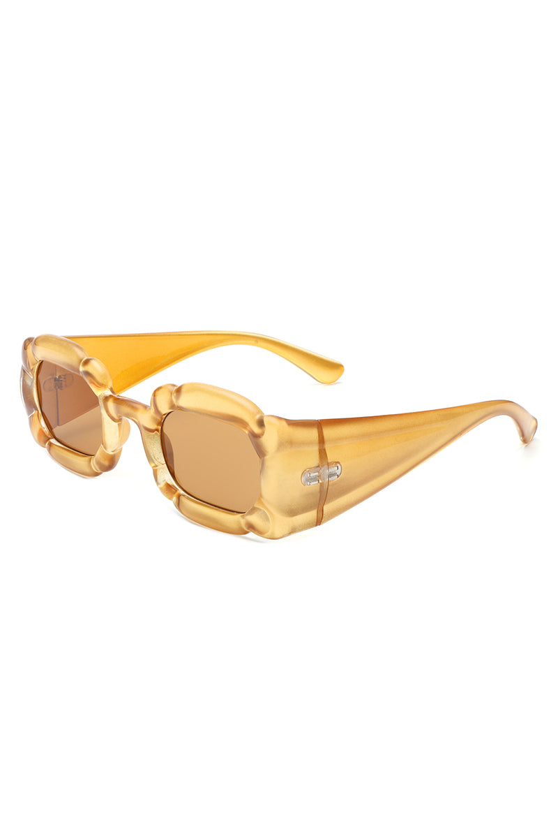 Uplift - Geometric Irregular Thick Frame Square Fashion Sunglasses-0