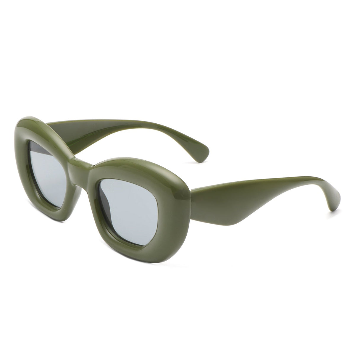 Uplos - Square Thick Frame Women Fashion Cat Eye Sunglasses-0