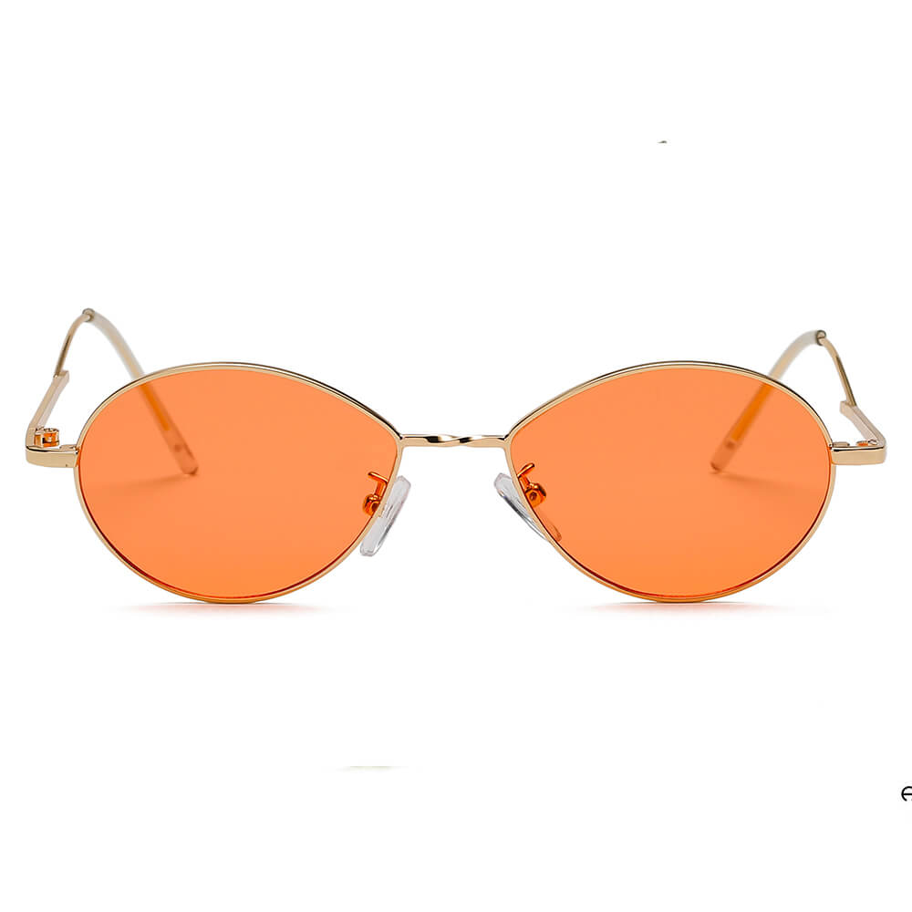 HICKORY | Small Retro Vintage Metal Round Sunglasses-1