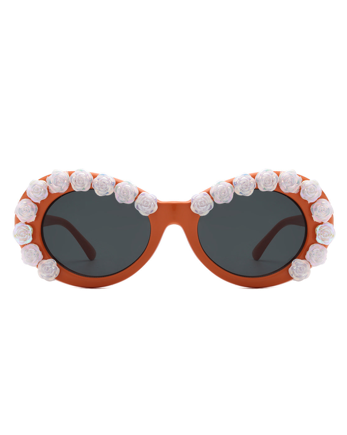 Vystra - Oval Flower Round Fashion Women's Sunglasses-4