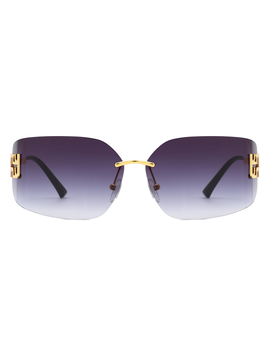 Bobresh - Rectangle Chic Wrap Square Frame Sunglasses-4