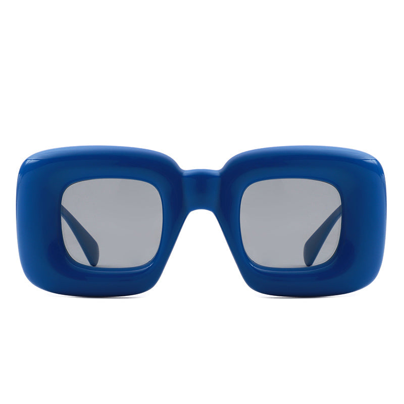 Rayne - Oversized Chunky Square Thick Frame Sunglasses-1