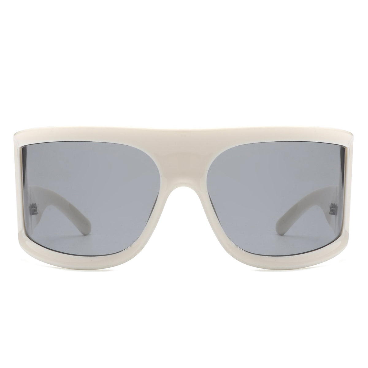 Kaelina - Oversize Irregular Fashion Square Wrap Around Sunglasses-1