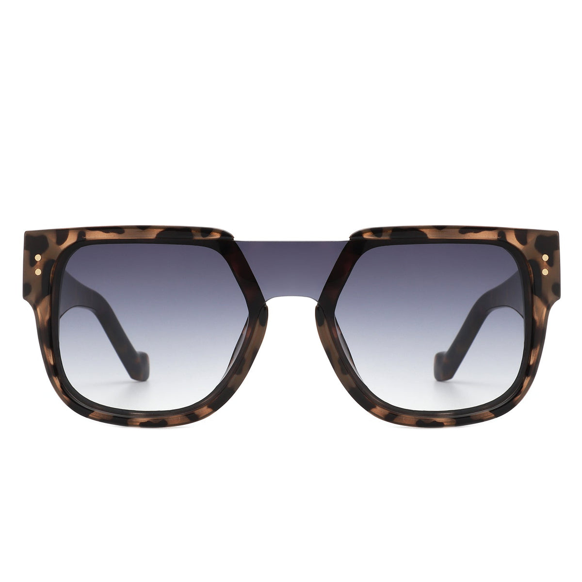 Solis - Square Oversize Brow-Bar Chic Women Fashion Sunglasses-1