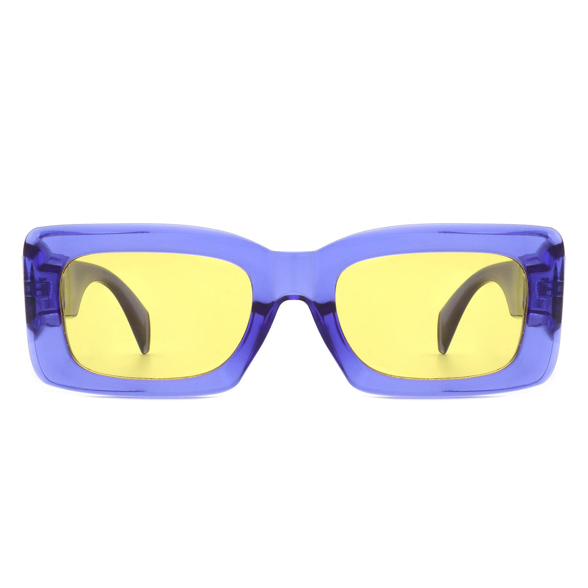 Ublaeso - Retro Square Thick Frame Luxury Fashion Sunglasses-1
