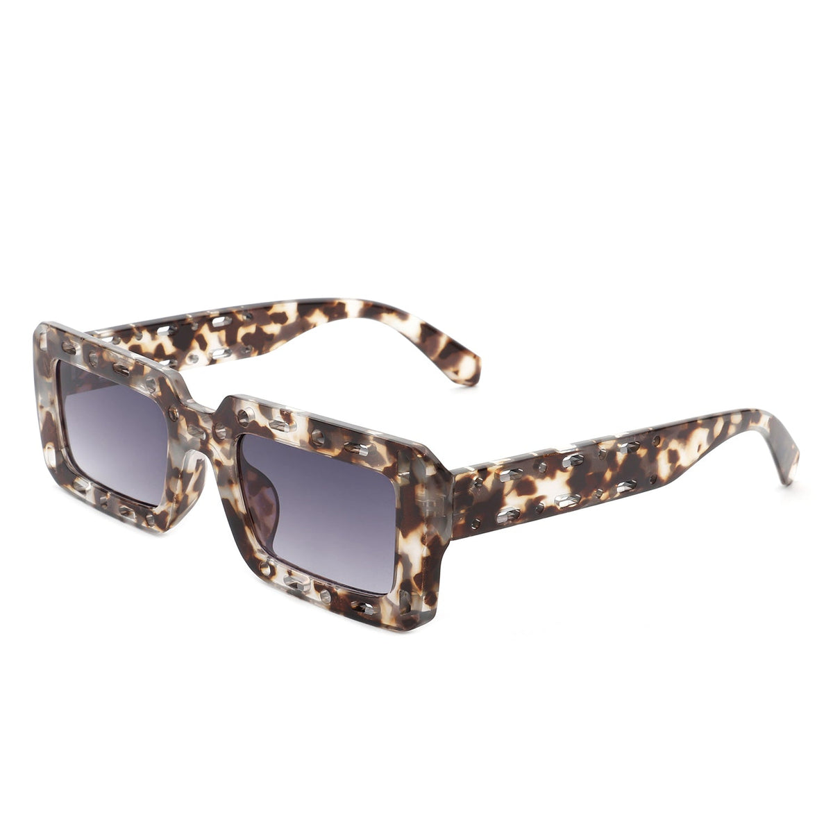 Undynite - Rectangle Irregular Frame Retro Fashion Square Sunglasses-6