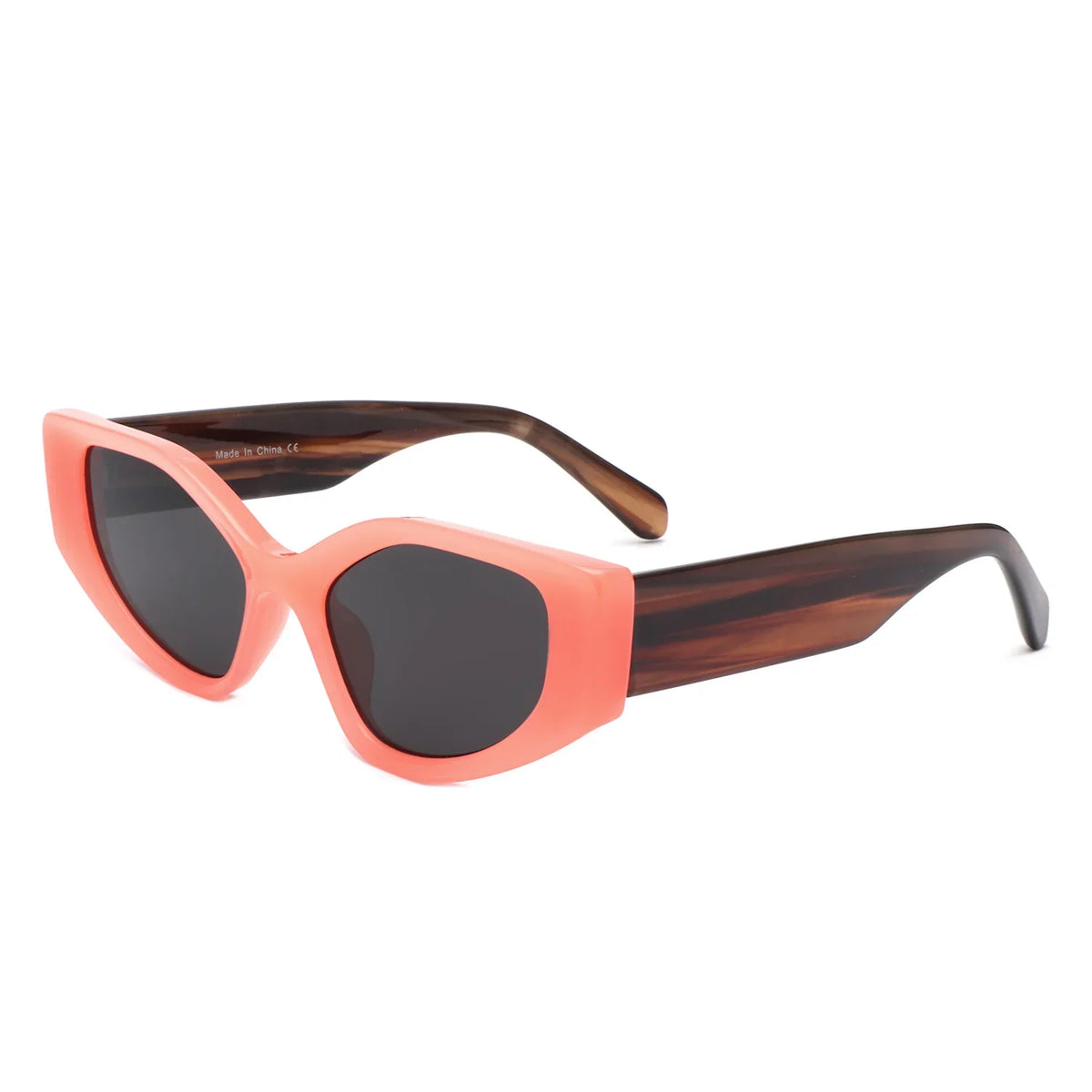 Sparkle - Geometric Rectangle Retro Cat Eye Women's Fashion Sunglasses-0